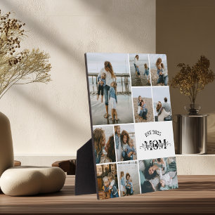 Beste Mutter überhaupt Benutzerdefinierte Fotocoll Fotoplatte