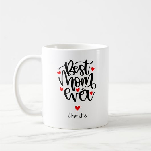 Beste Mutter überhaupt Benutzername Geschenk für M Kaffeetasse (Links)