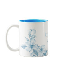 Beste Mutter überhaupt Blaues Blumenmug
