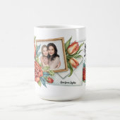 Beste Mutter überhaupt Blumen & Foto Muttertag  Kaffeetasse (Mittel)