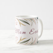 Beste Mutter überhaupt Blumen-Kaffeetasse Kaffeetasse (VorderseiteRechts)