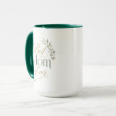 Beste Mutter überhaupt Botanischer Name Typografie Tasse (Vorderseite Links)