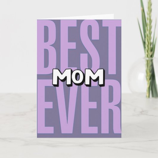 Beste Mutter überhaupt einfache Karte (Vorderseite)