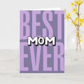 Beste Mutter überhaupt einfache Karte (Gelbe Blume)