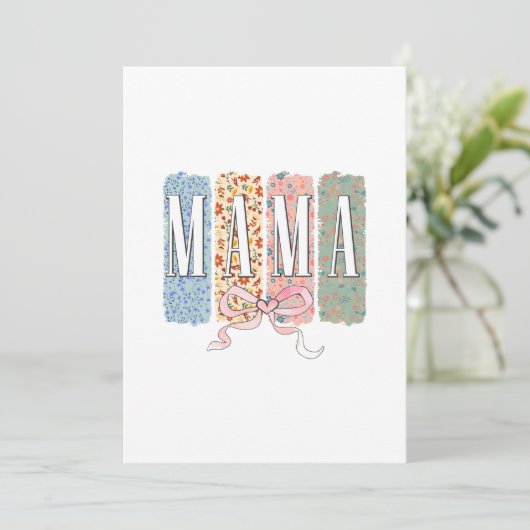 Beste Mutter überhaupt Einladung (Stehend Vorderseite)