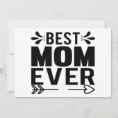 Beste Mutter überhaupt! Einladung (Vorderseite)
