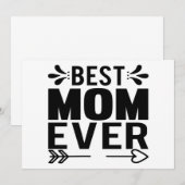 Beste Mutter überhaupt! Einladung (Vorne/Hinten)