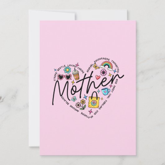 Beste Mutter überhaupt Einladung (Vorderseite)