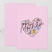 Beste Mutter überhaupt Einladung (Vorne/Hinten)