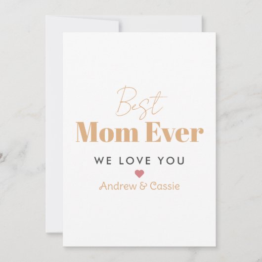 Beste Mutter überhaupt Einladung (Vorderseite)