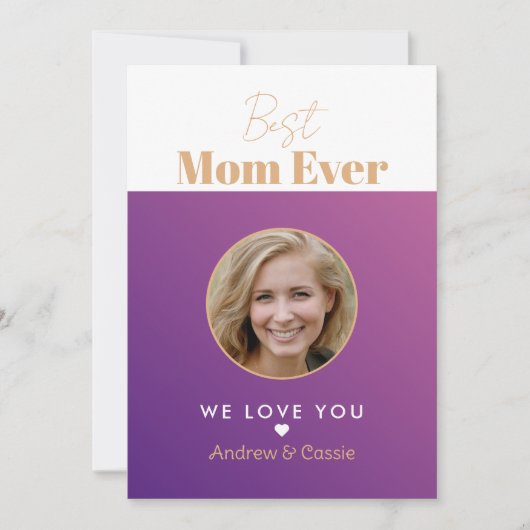 Beste Mutter überhaupt Einladung (Vorderseite)