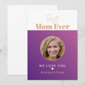Beste Mutter überhaupt Einladung (Vorne/Hinten)