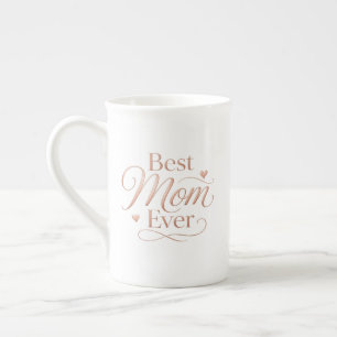 Beste Mutter überhaupt Elegante Roségold-Typografi Porzellantasse