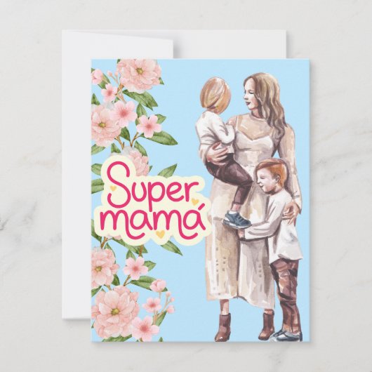 Beste Mutter überhaupt Feiertagskarte (Vorderseite)