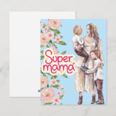 Beste Mutter überhaupt Feiertagskarte (Vorne/Hinten)