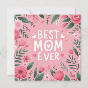 Beste Mutter überhaupt Feiertagskarte