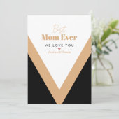 Beste Mutter überhaupt Feiertagskarte (Stehend Vorderseite)