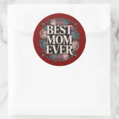 Beste Mutter überhaupt Floral Aufkleber (Tasche)