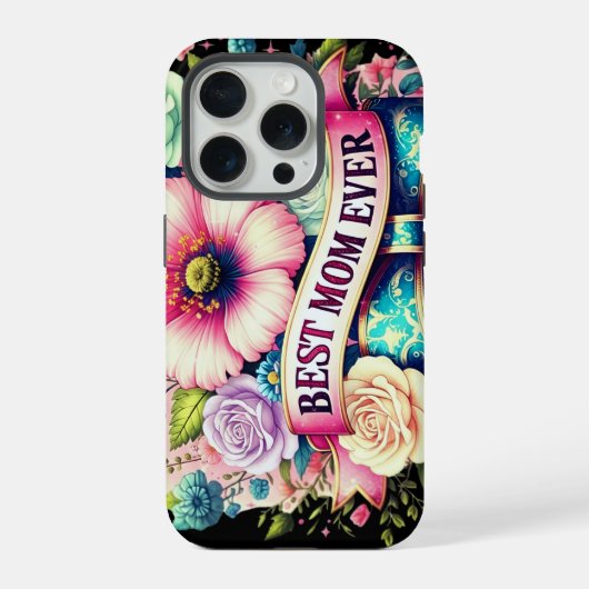 Beste Mutter überhaupt Floral iPhone-Hülle – Vinta iPhone Hülle (Rückseite)