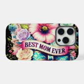 Beste Mutter überhaupt Floral iPhone-Hülle – Vinta iPhone Hülle (Rückseite (Horizontal))
