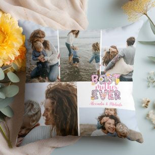 Beste Mutter überhaupt Florales 5-Foto-Collage Kissen