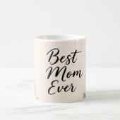 Beste Mutter überhaupt Florales Gesigndesign Kaffeetasse (Mittel)