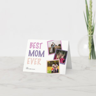 Beste Mutter überhaupt Foto-Collage Personalisiert Feiertagskarte