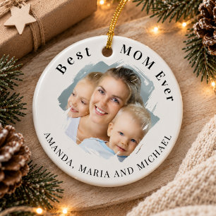 Beste Mutter überhaupt Foto  Keramik Ornament