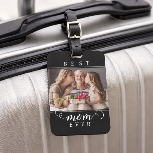 Beste Mutter überhaupt Foto Modern Script Gepäckanhänger