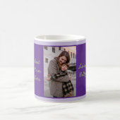 Beste Mutter überhaupt Foto & moderne Blumen Mutte Kaffeetasse (Mittel)