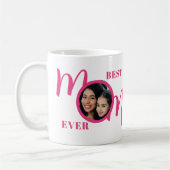 Beste Mutter überhaupt Foto Pink Kaffeetasse (Links)