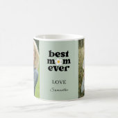 Beste Mutter überhaupt Foto Sage Grün Muttertag Kaffeetasse (Mittel)