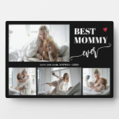 Beste Mutter überhaupt Fotocollage schwarz Fotoplatte (Vorderseite)