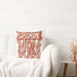 Beste Mutter überhaupt Gold 3D Design   Elegantes  Kissen