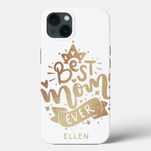 Beste Mutter überhaupt Gold personalisierter Name  Case-Mate iPhone Hülle