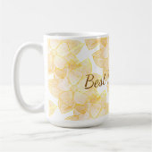 "Beste Mutter überhaupt" Goldener sonnendurchflute Kaffeetasse (Links)