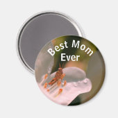 Beste Mutter überhaupt Grashüpfer auf Azaleenblüte Magnet (Vorderseite/Rückseite)