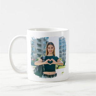 Beste Mutter überhaupt Grunge-Rahmen-Foto Kaffeetasse
