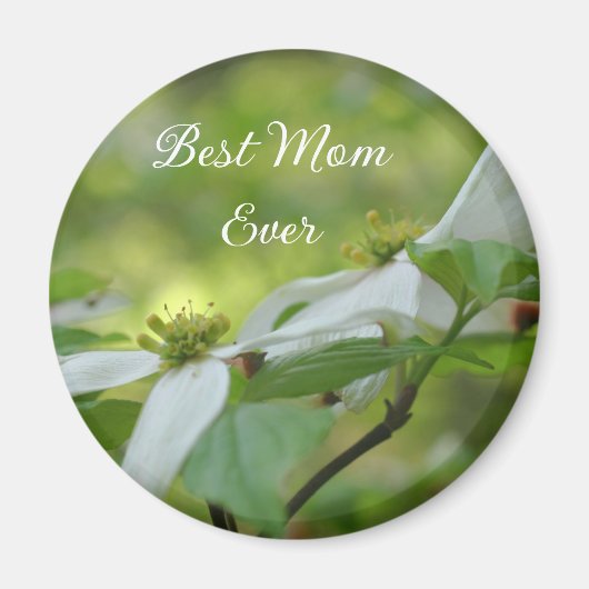 Beste Mutter überhaupt Hartriegelblüte Magnet (Vorne)