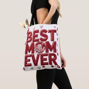 Beste Mutter überhaupt Herz-Design Romantischer Tasche