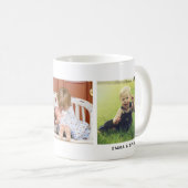 Beste Mutter überhaupt, individuelle drei Fotos Pe Kaffeetasse (VorderseiteRechts)
