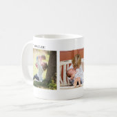 Beste Mutter überhaupt, individuelle drei Fotos Pe Kaffeetasse (Vorderseite Links)