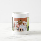 Beste Mutter überhaupt, individuelle drei Fotos Pe Kaffeetasse (Mittel)