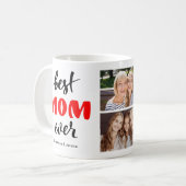 Beste Mutter überhaupt, individuelle Fotocollage z Kaffeetasse (Vorderseite Links)