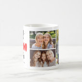 Beste Mutter überhaupt, individuelle Fotocollage z Kaffeetasse (Mittel)