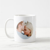 Beste Mutter überhaupt Individuelle rosa Zwei-Foto Kaffeetasse (Links)