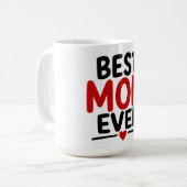 Beste Mutter überhaupt Kaffeetasse (Vorderseite Links)