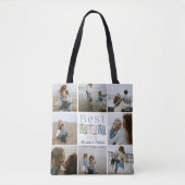 Beste Mutter überhaupt Karo-Patchwork-Foto Tasche (Vorderseite)