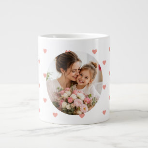 Beste Mutter überhaupt kleines Herz Foto Muttertag Jumbo-Tasse