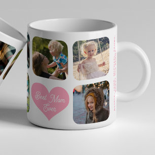 Beste Mutter überhaupt, liebe dich Foto-Collage ro Kaffeetasse